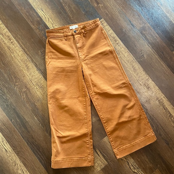 Madewell Pants - Madewell Burnt Orange High-Rise Jeans
